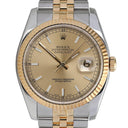 Rolex Datejust 36mm Champagne Index Dial 116233 Stainless Steel With Yellow Gold Watch