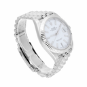 Rolex Datejust 41mm 126334-0010 18k White Gold Fluted Bezel Stainless Steel Jubilee White Dial 2017