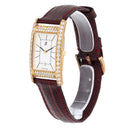 Audemars Piguet Quartz 6383 002 Diamond bezel White Dial Vintage Watch