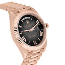 Rolex Day Date 228235-0055 Slate Ombré dial Dial Fluted Bezel 18k Rose Gold Watch