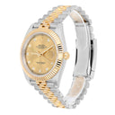 Rolex Datejust 41MM 126333-0012  Fluted Bezel Champagne Diamond Dial Jubilee Two Tone Watch 2024