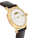 Patek Philippe 38mm Calatrava 5153j-001 Yellow Gold White Dial Leather Strap
