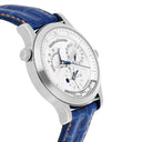 Jaeger Le Coultre  38mm Stainless Steel Blue Leather Band 142.8.92