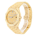 Audemars Piguet Royal Oak Frosted Gold 77450BA.GG.1361BA.01 34mm Yellow Gold Crystal Sand Dial 18K Yellow Gold Watch