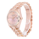 Rolex Datejust 31mm 178275F Fluted Bezel Pink Jubilee Motif Dial President Rose Gold Watch