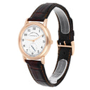 A. Lange & Söhne 206.032 / LSLS2064AD Argenté Dial Black Leather 18K Pink gold Watch