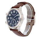 Patek Philippe Calatrava Travel Time 5524G-001 Blue Dial White Gold with Brown Leather Watch - 2022