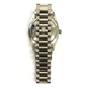 Rolex Day-Date 36 128239-0065 White Gold with White Mother of Pearl Diamond Dial