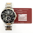 Cartier Calibre De Cartier Diver W700054 42mm 18kt Rose Gold/Stainless Steel with Black Dial Watch 2018