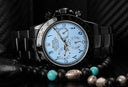 Rolex Oyster Perpetual Cosmograph Daytona Ice Blue Dial Black PVD/DLC Coated Watch 116523