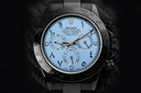 Rolex Oyster Perpetual Cosmograph Daytona Ice Blue Dial Black PVD/DLC Coated Watch 116523