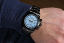 Rolex Oyster Perpetual Cosmograph Daytona Ice Blue Dial Black PVD/DLC Coated Watch 116523