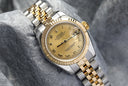 Rolex Lady-Datejust 179173 26mm Steel & Yellow Gold Watch Champagne Roman Dial Jubilee