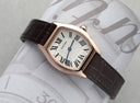 Cartier Tortue Small Rose Gold Ladies Watch W1556360/3698 with Leather Strap