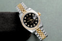 Rolex Lady-Datejust 179173 26mm Steel & Yellow Gold Watch Factory Black Diamond Dial Jubilee Band