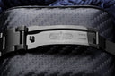 Rolex Oyster Perpetual Blue Color Dial Black PVD/DLC Coated Stainless Steel Watch 114300