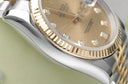 Rolex Datejust 36mm Jubilee 116233-0150 Stainless Steel & Yellow Gold Watch Champagne Diamond Dial