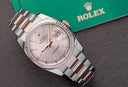 Rolex Datejust 116231-0096 Steel and Rose Gold 36mm Watch Pink Index Dial Oyster Band
