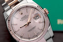 Rolex Datejust 116231-0096 Steel and Rose Gold 36mm Watch Pink Index Dial Oyster Band
