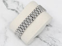 Rolex Datejust 31 White Gold Silver Diamond Dial Ladies Watch Presidential Band with Diamond Bezel 68279