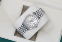 Rolex Datejust 31 White Gold Silver Diamond Dial Ladies Watch Presidential Band with Diamond Bezel 68279