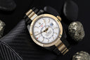 Rolex Sky-Dweller 326933 Oyster Band Black PVD/DLC Coated 18K Yellow Gold & Steel Watch