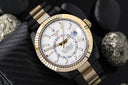 Rolex Sky-Dweller 326933 Oyster Band Black PVD/DLC Coated 18K Yellow Gold & Steel Watch