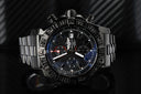 Breitling Super Avenger Chronograph A13370 PVD/DLC Coated with 3ct Black Genuine Diamonds on a Bezel Steel Watch