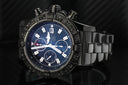 Breitling Super Avenger Chronograph A13370 PVD/DLC Coated with 3ct Black Genuine Diamonds on a Bezel Steel Watch