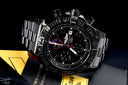 Breitling Super Avenger Chronograph A13370 PVD/DLC Coated with 3ct Black Genuine Diamonds on a Bezel Steel Watch