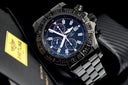 Breitling Super Avenger Chronograph A13370 PVD/DLC Coated with 3ct Black Genuine Diamonds on a Bezel Steel Watch