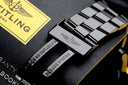 Breitling Super Avenger Chronograph A13370 PVD/DLC Coated with 3ct Black Genuine Diamonds on a Bezel Steel Watch