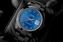 Rolex 41mm Datejust Black PVD/DLC Watch Oyster Band Blue Dial