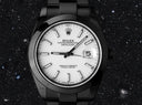 Rolex 41mm Datejust Black PVD/DLC Watch Oyster Band White Dial