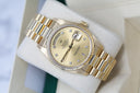 Rolex Day-Date Presidential Yellow Gold Watch Factory Champagne Diamond Dial 18238 Double Quick-Set