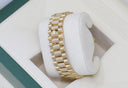 Rolex Day-Date Presidential Yellow Gold Watch Factory Champagne Diamond Dial 18238 Double Quick-Set