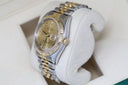 Rolex Datejust 36mm 116233 Two Tone Watch Champagne Roman Numeral Dial Jubilee Band Hidden Clasp