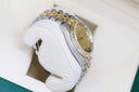 Rolex Datejust 36mm 116233 Two Tone Watch Champagne Roman Numeral Dial Jubilee Band Hidden Clasp