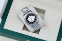 Rolex Datejust 36mm Steel & White Gold Men's Watch Black Tuxedo Dial Jubilee Bracelet 116234