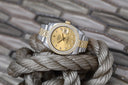 Rolex Datejust 36mm 116243 Stainless Steel and Yellow Gold Factory Diamond Bezel Champagne Diamond Dial