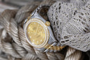 Rolex Datejust 36mm 116243 Stainless Steel and Yellow Gold Factory Diamond Bezel Champagne Diamond Dial