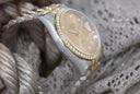 Rolex Datejust 36mm 116243 Stainless Steel and Yellow Gold Factory Diamond Bezel Champagne Diamond Dial