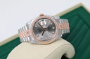 Rolex Datejust 116231-0100 Steel and Rose Gold 36mm Watch Factory Grey Diamond Dial Jubilee  Band