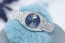 Rolex 26mm Lady-Datejust 179174 Steel & White Gold Watch Blue Arabic Numerals Dial