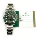 Rolex Submariner 116610LV 40mm Stainless Steel with HULK Green Dial Watch