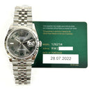Rolex Datejust Grey Roman Dial 36mm Jubilee Bracelet 126234  Stainless Steel Watch MINT 2022