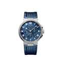 Breguet Marine Chrono Blue Dial 5527BBY25WV Men's Watch White Gold in Blue Rubber 2024