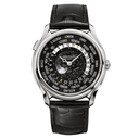 Patek Philippe World Time 5575G-001 White Gold with Black Leather Watch Black Dial 2015