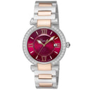 Chopard Imperiale Diamond Bezel 388532-6018 Rose Gold and Steel Watch Red Dial 2024