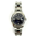 Rolex Datejust 36 126234 Oyster Stainless Steel with Purple Roman Diamond “VI” and “IX” Dial Watch 2021